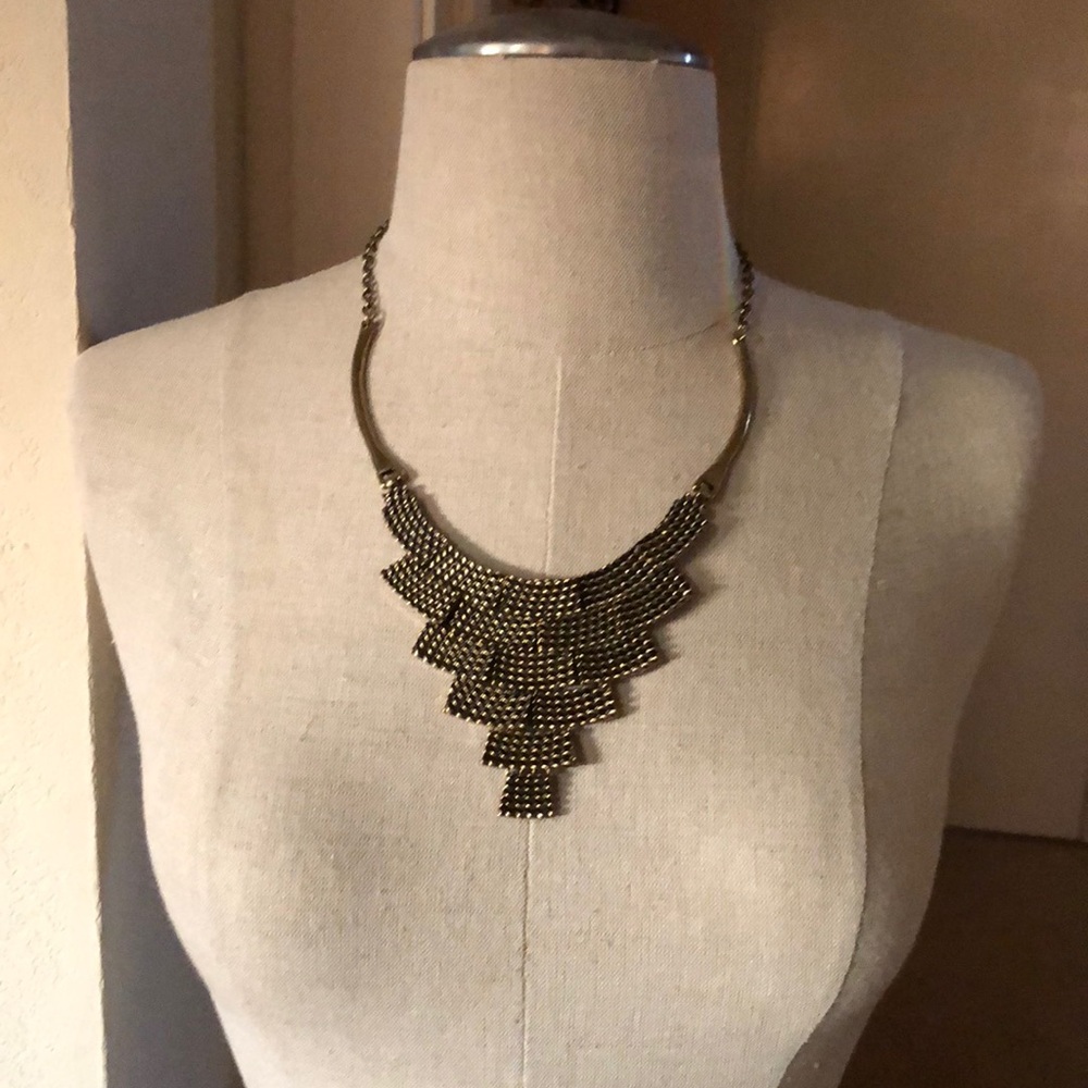 Modcloth Rectangle Tiered Statement Necklace - image 3